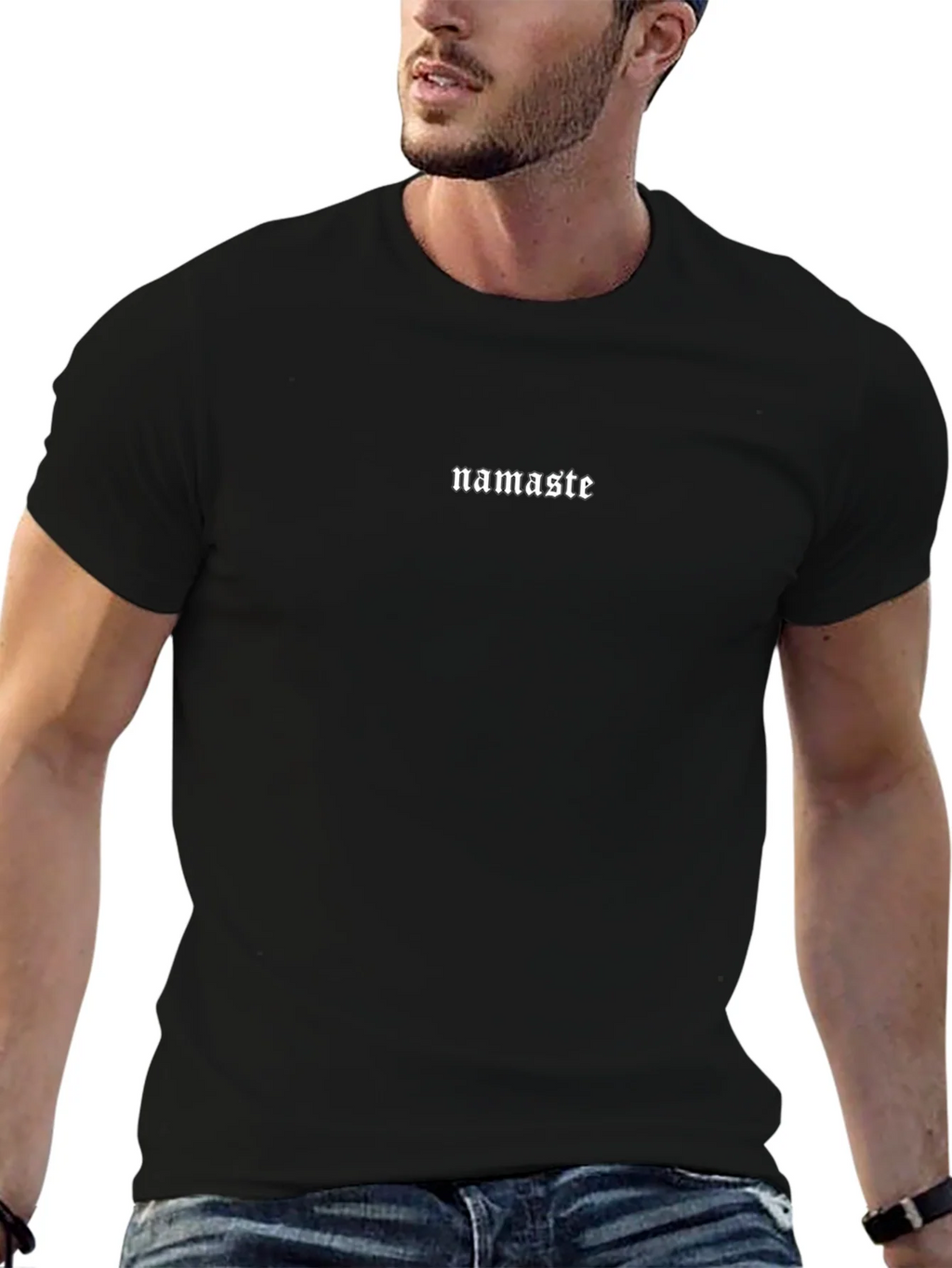Namaste Graphic Tee - Black