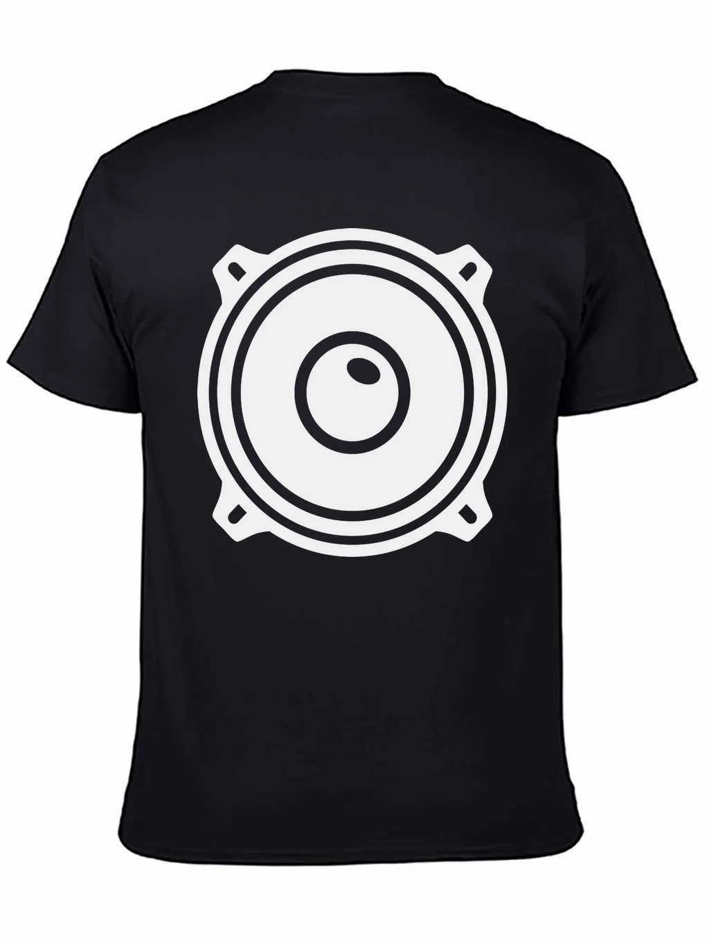 Speaker Graphic Black T-Shirt - Sound System Tee