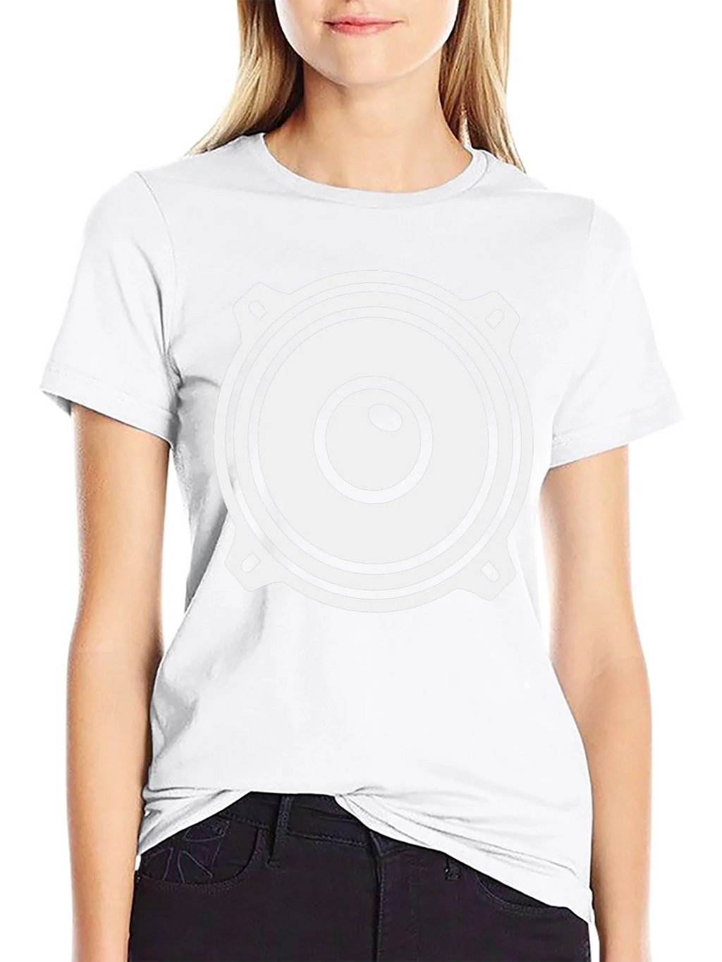 Speaker Graphic Black T-Shirt - Sound System Tee