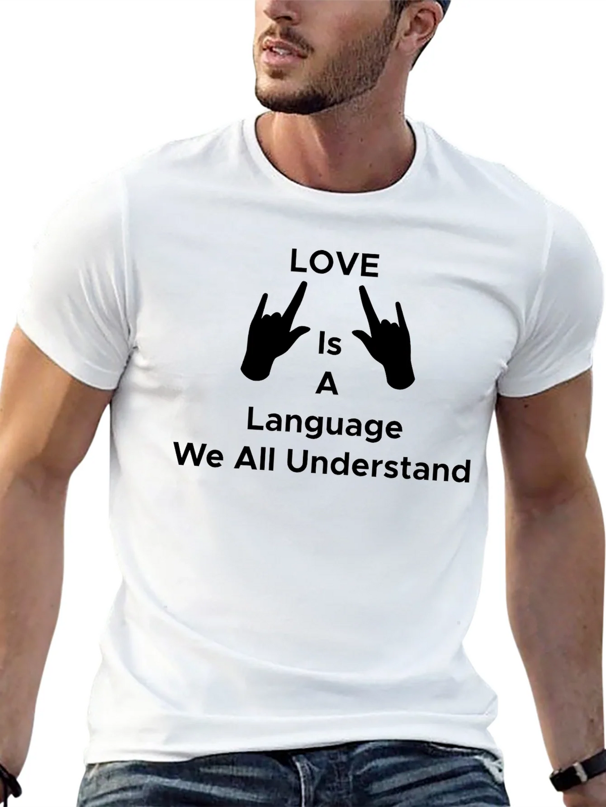 Love is a Language Unisex Graphic T-Shirt