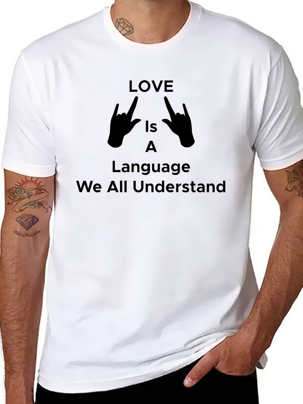Love is a Language Unisex Graphic T-Shirt