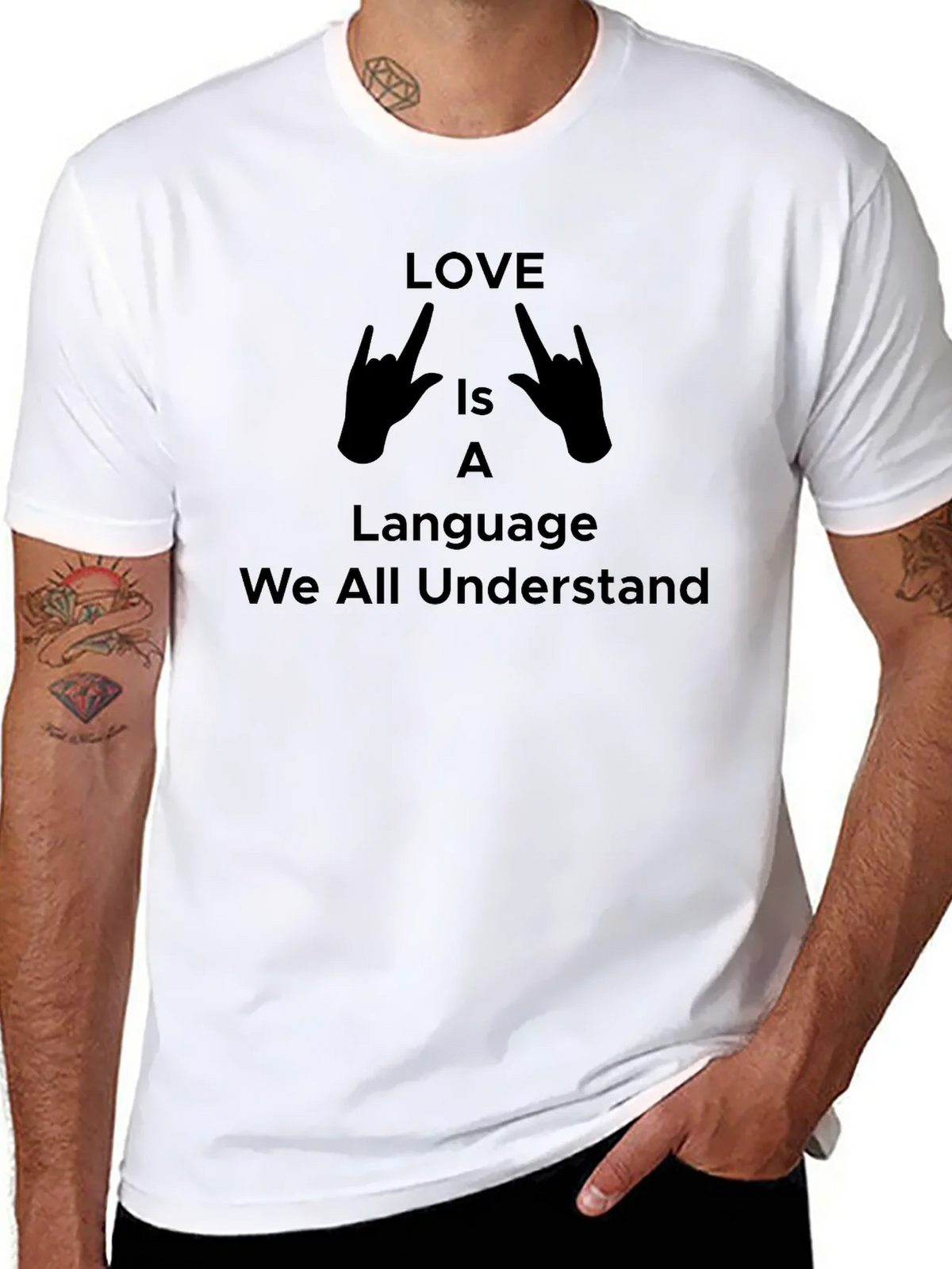 Love is a Language Unisex Graphic T-Shirt
