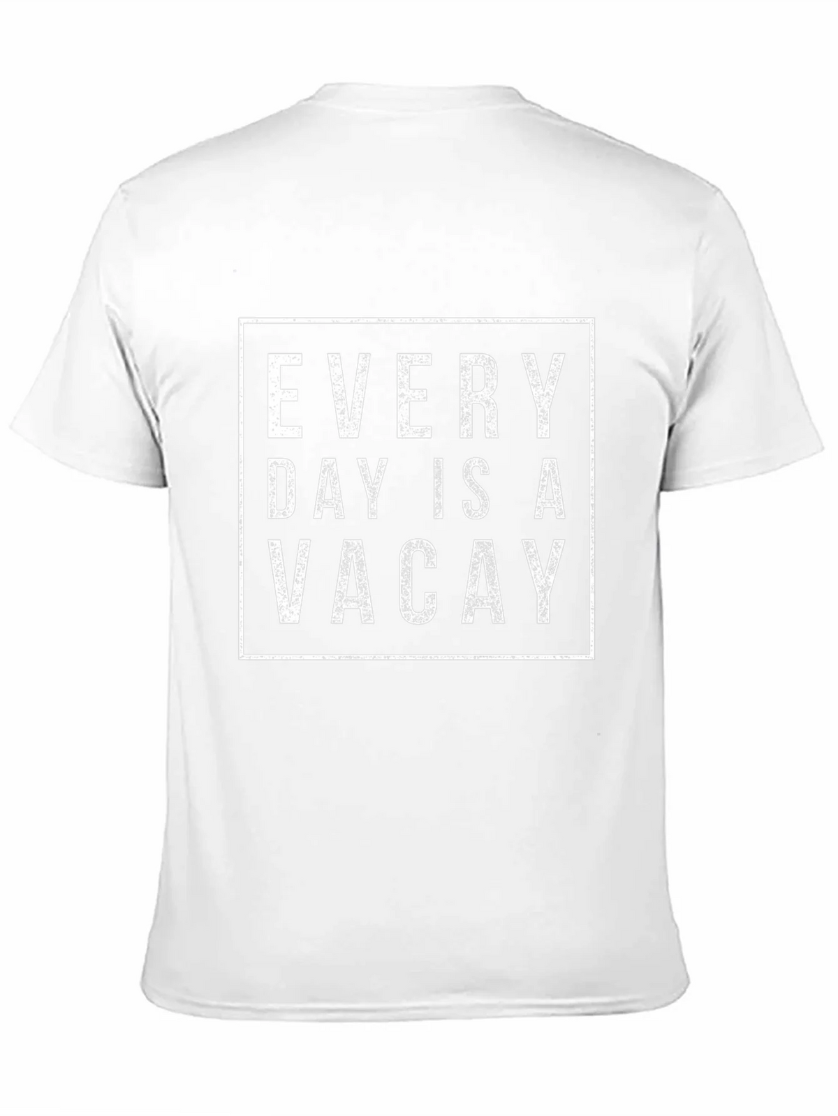 Every Day is a Vacay Graphic Tee - Black Cotton T-Shirt