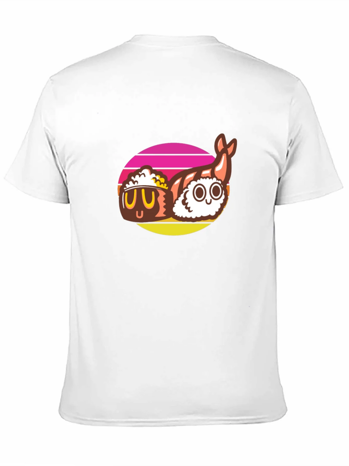 Sushi Graphic Tee - Black Cotton T-Shirt