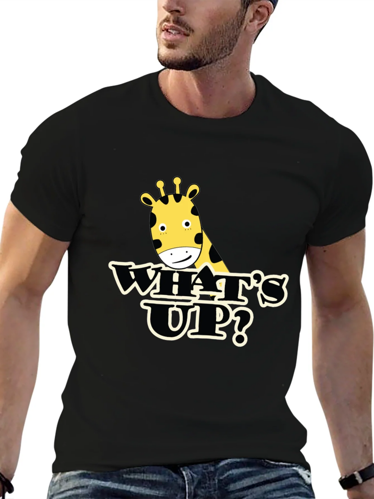 Whats Up Giraffe Graphic Tee