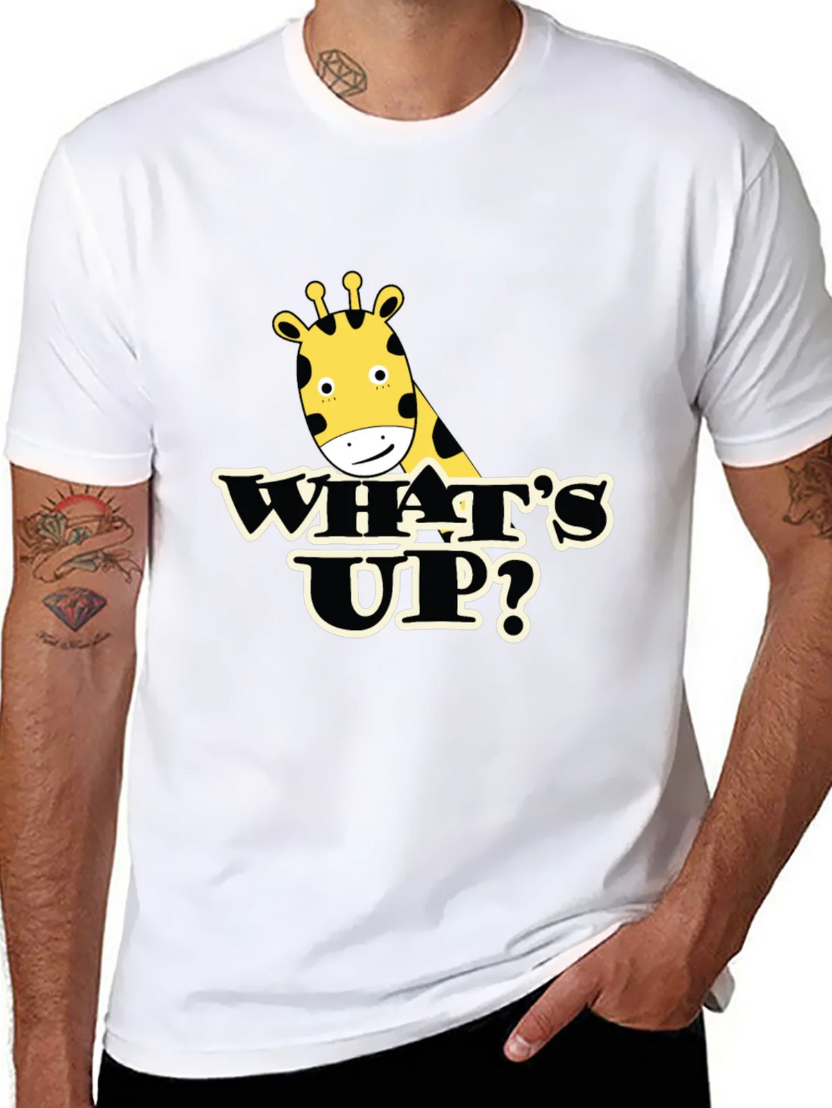 Whats Up Giraffe Graphic Tee
