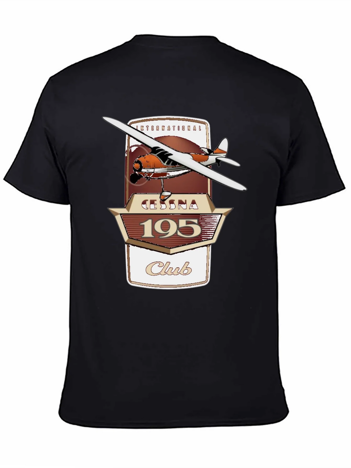 Cessna 195 Club Graphic T-Shirt - Aviation Enthusiast Tee