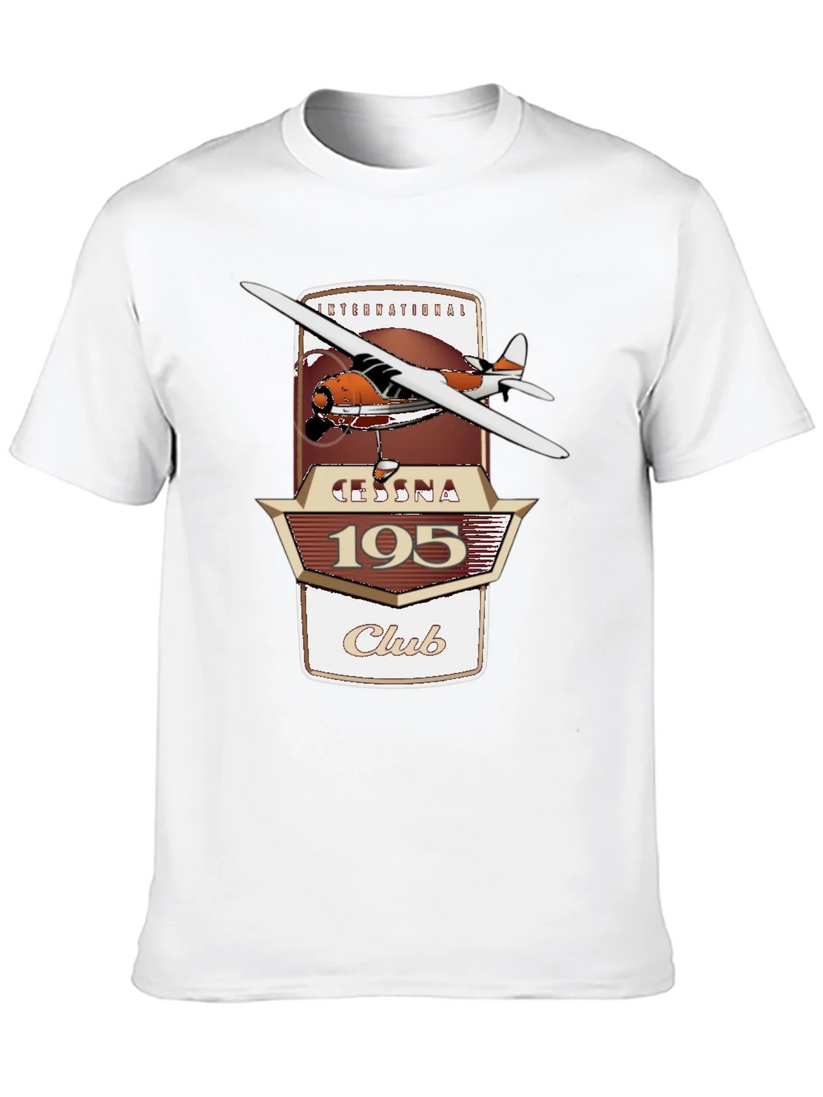 Cessna 195 Club Graphic T-Shirt - Aviation Enthusiast Tee