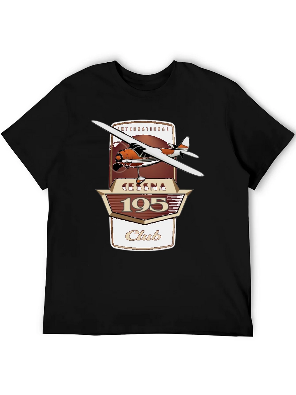 Cessna 195 Club Graphic T-Shirt - Aviation Enthusiast Tee