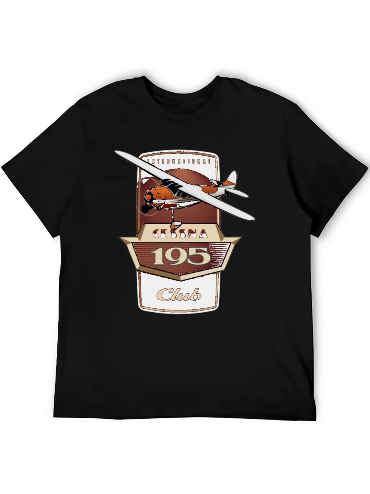 Cessna 195 Club Graphic T-Shirt - Aviation Enthusiast Tee