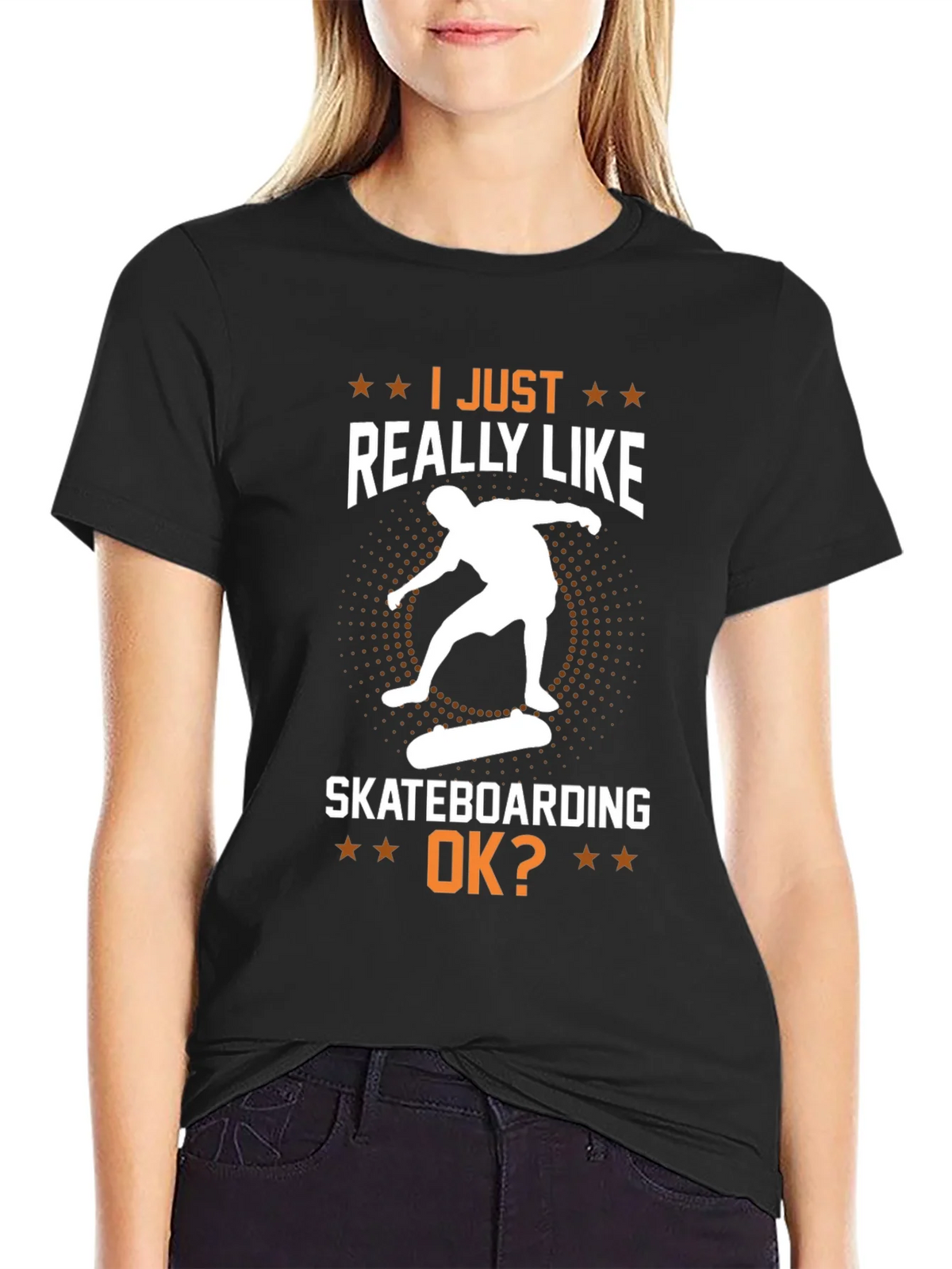 Skateboarding Graphic T-Shirt - I Just Really Like Skateboarding OK?