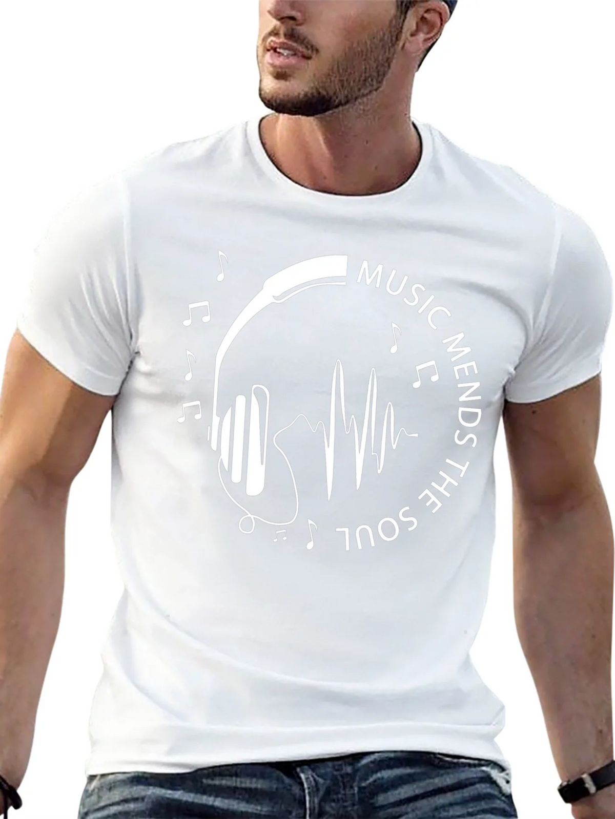 Music Mends The Soul Graphic T-Shirt