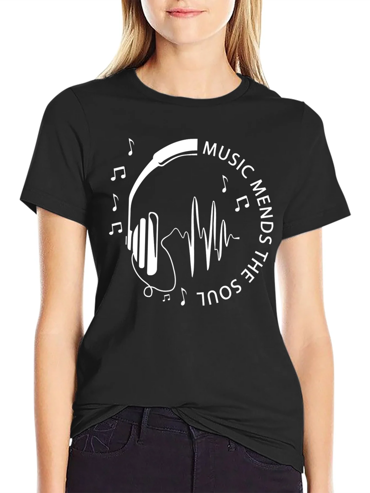 Music Mends The Soul Graphic T-Shirt