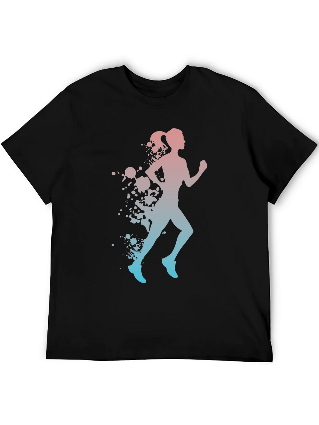 Runner Silhouette T-Shirt - Gradient Design