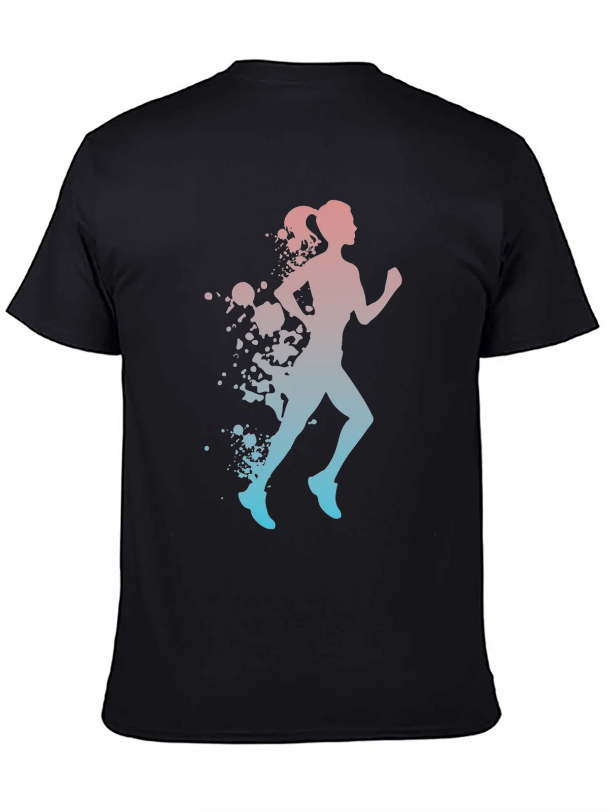 Runner Silhouette T-Shirt - Gradient Design