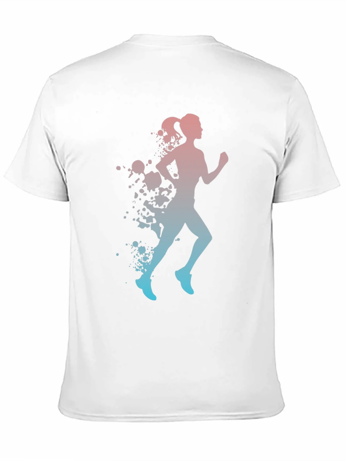 Runner Silhouette T-Shirt - Gradient Design