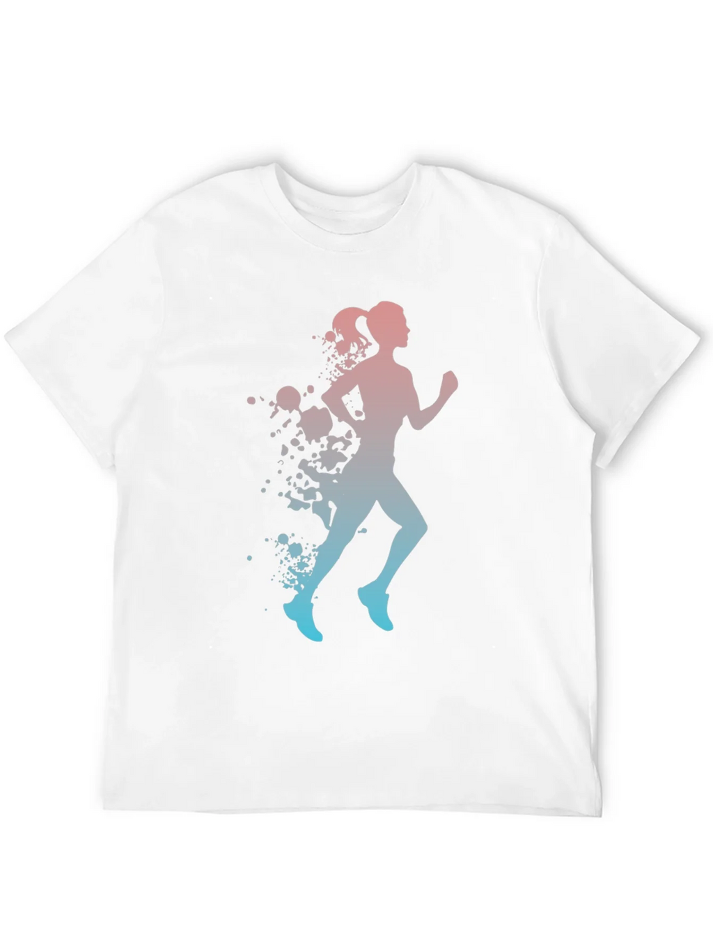 Runner Silhouette T-Shirt - Gradient Design