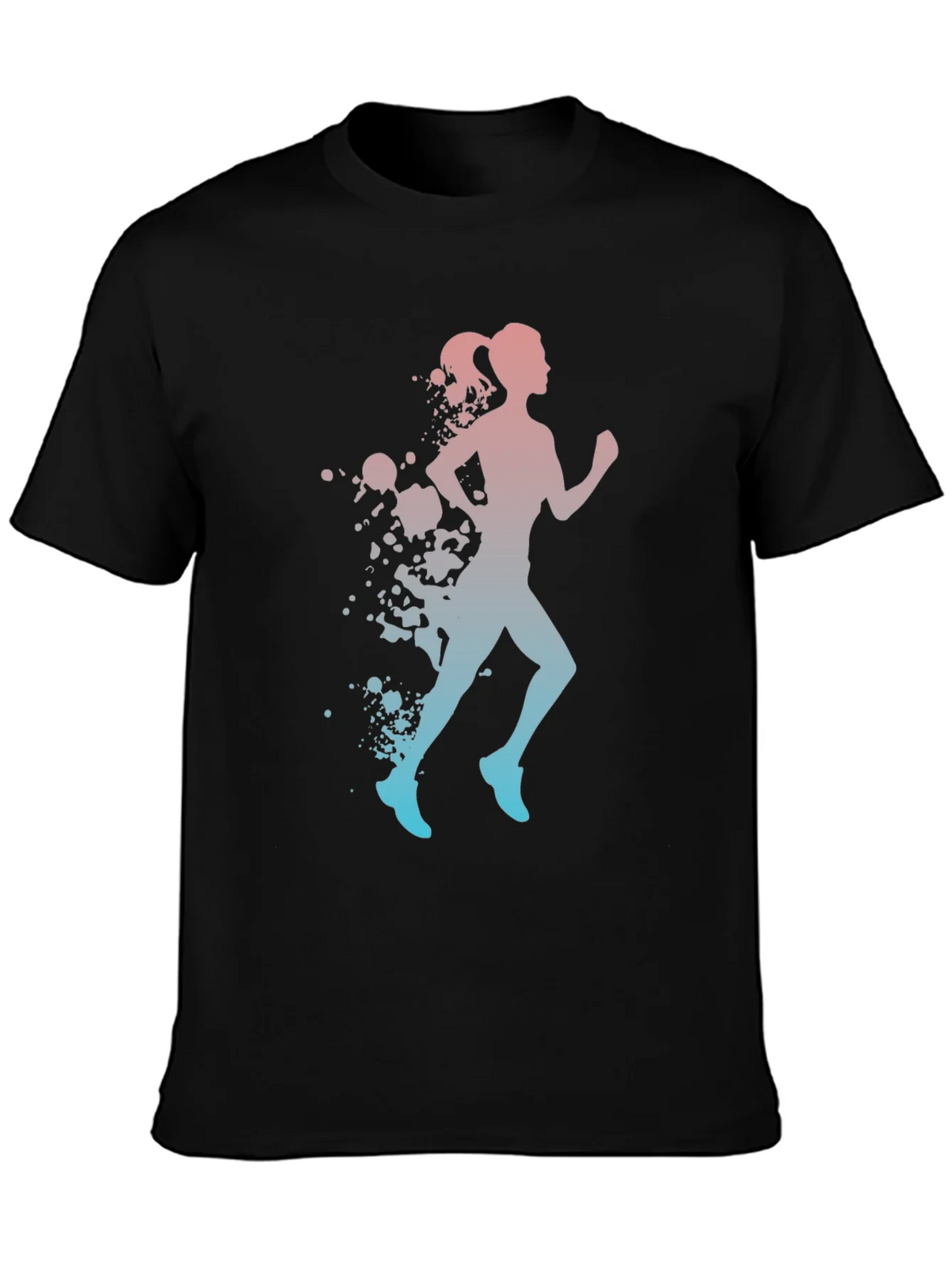 Runner Silhouette T-Shirt - Gradient Design