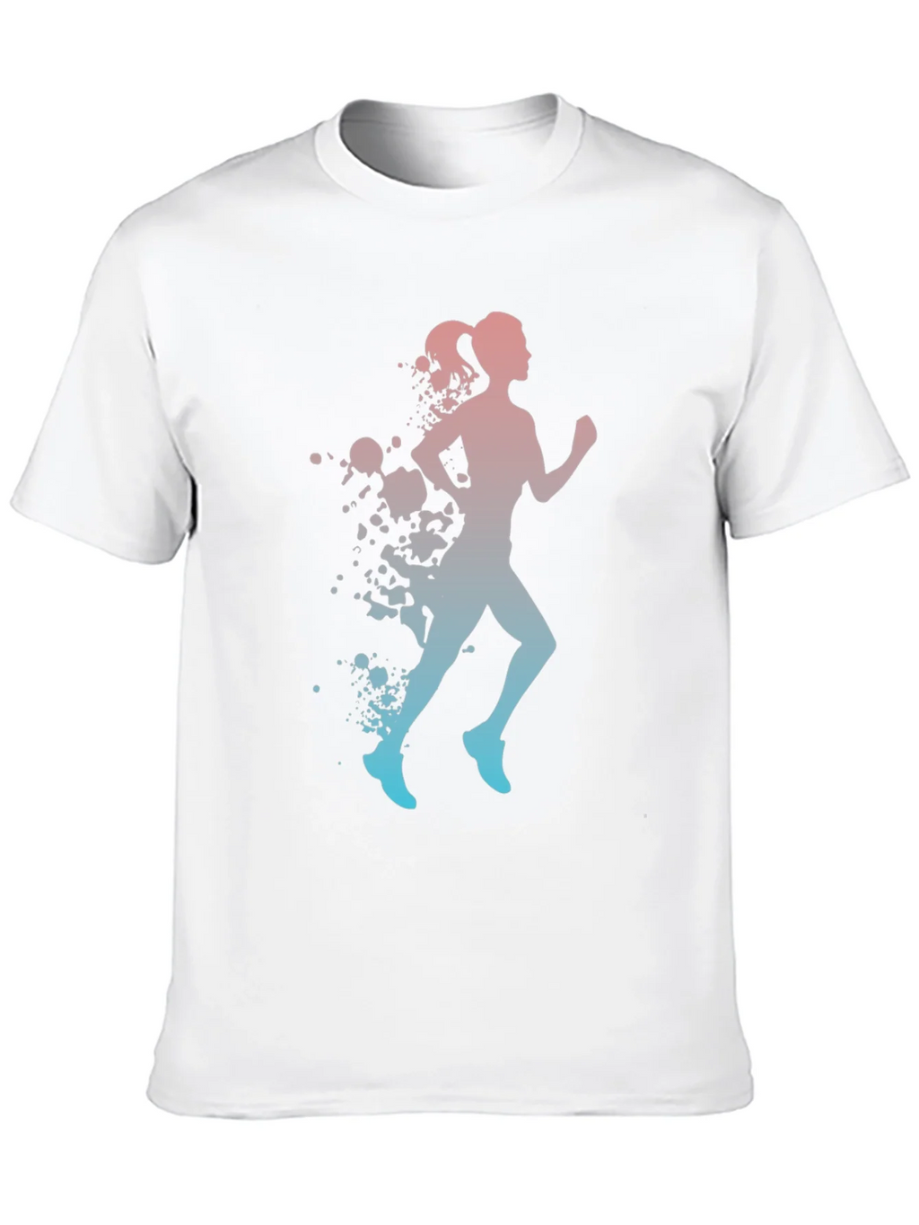 Runner Silhouette T-Shirt - Gradient Design