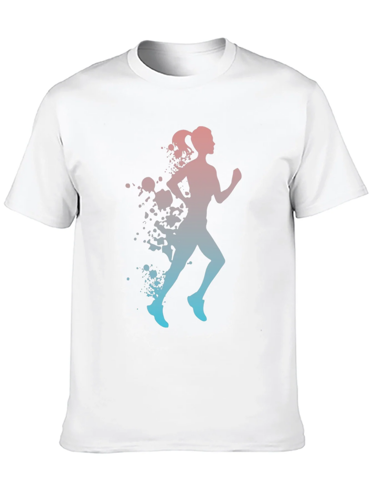 Runner Silhouette T-Shirt - Gradient Design