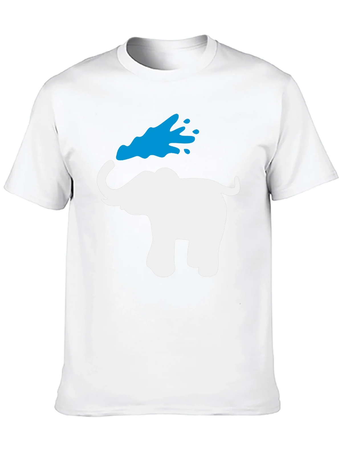 Elephant Water Splash Graphic T-Shirt