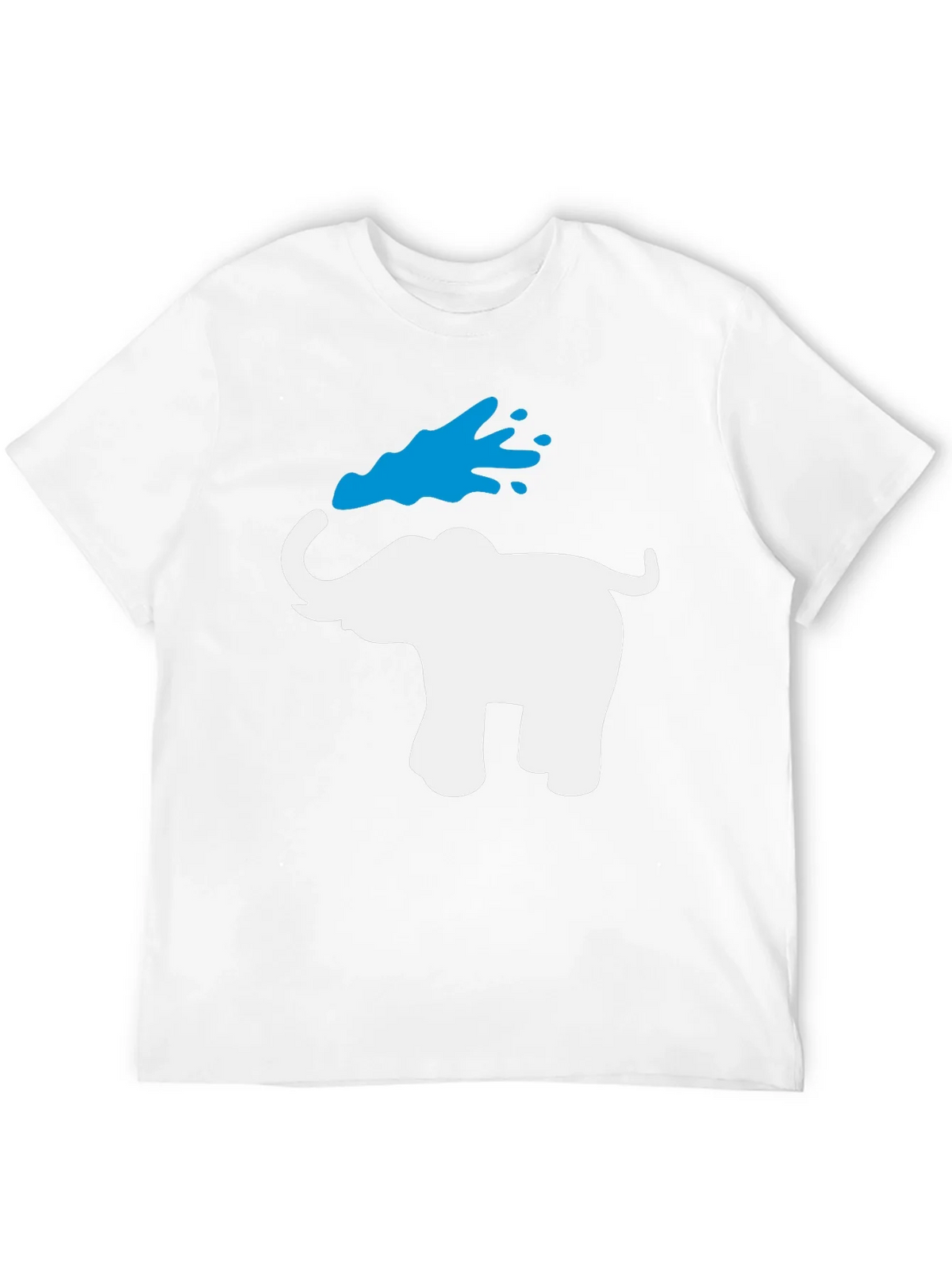 Elephant Water Splash Graphic T-Shirt