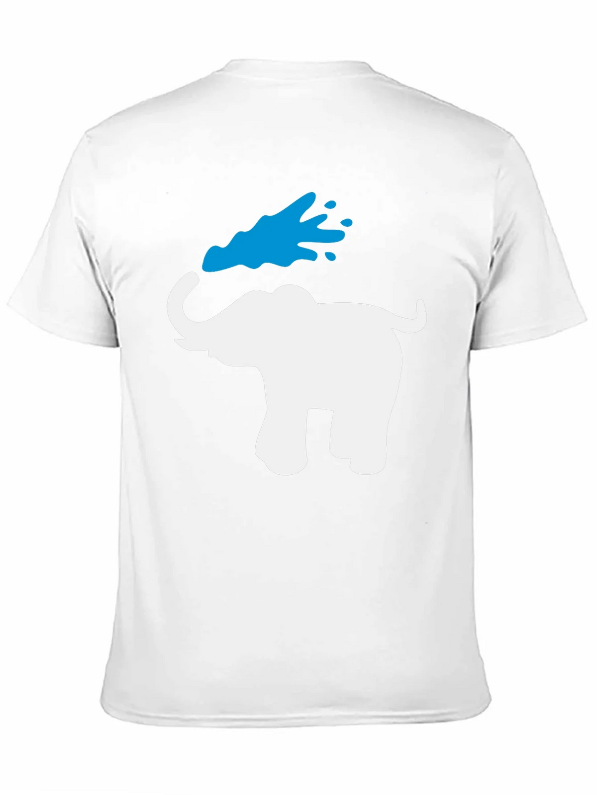 Elephant Water Splash Graphic T-Shirt