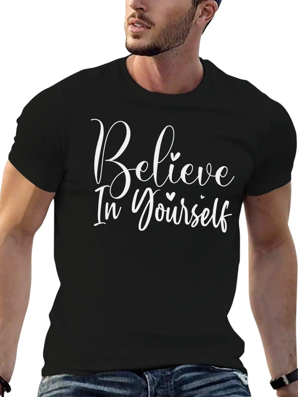 Believe In Yourself Graphic Tee - Stylish Motivational Shirt