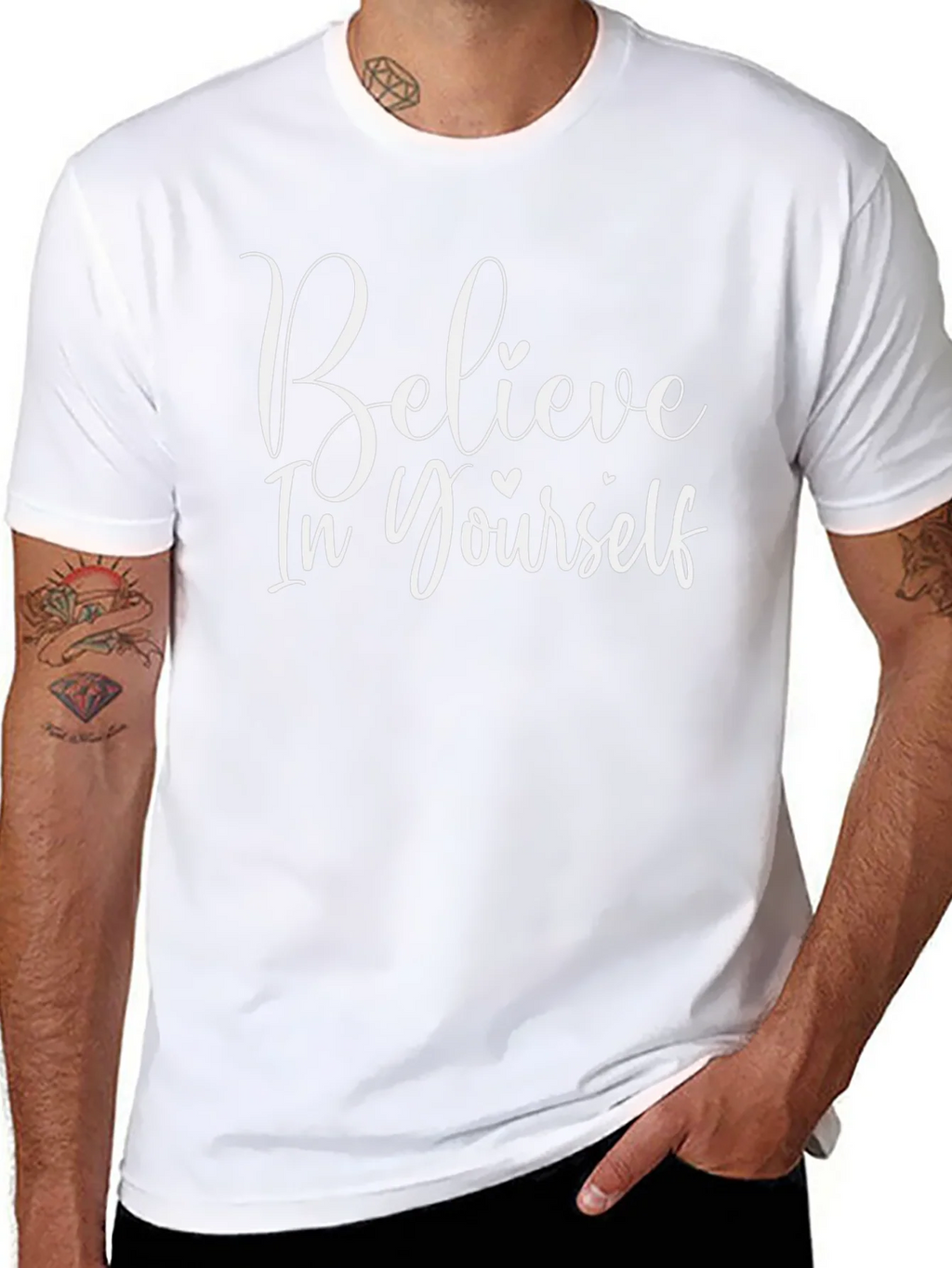 Believe In Yourself Graphic Tee - Stylish Motivational Shirt