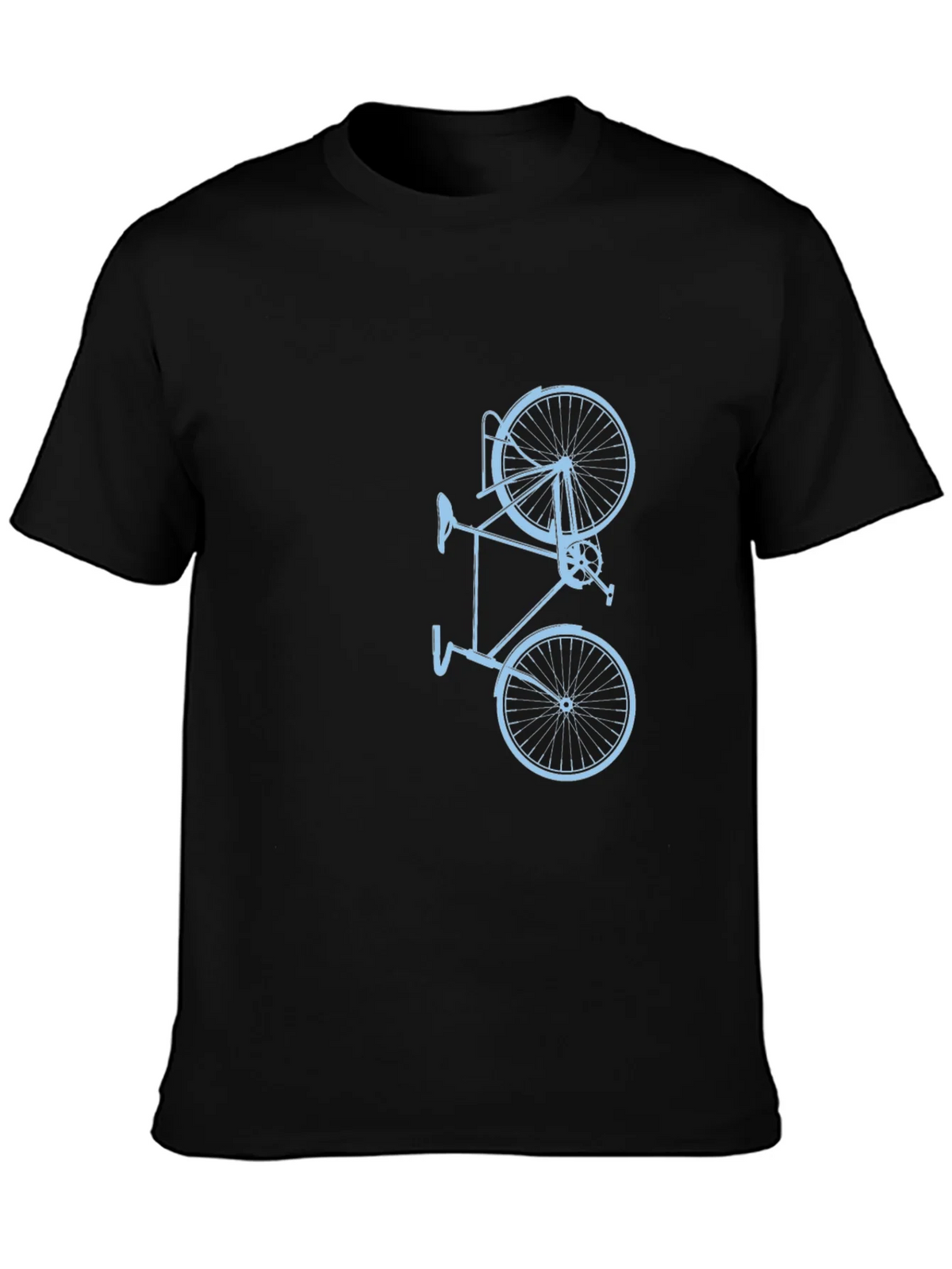 Mens Black Bike Graphic Tee