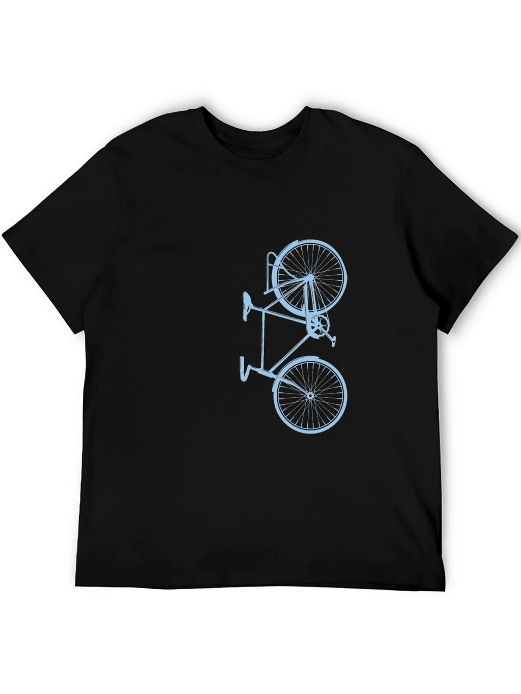 Mens Black Bike Graphic Tee