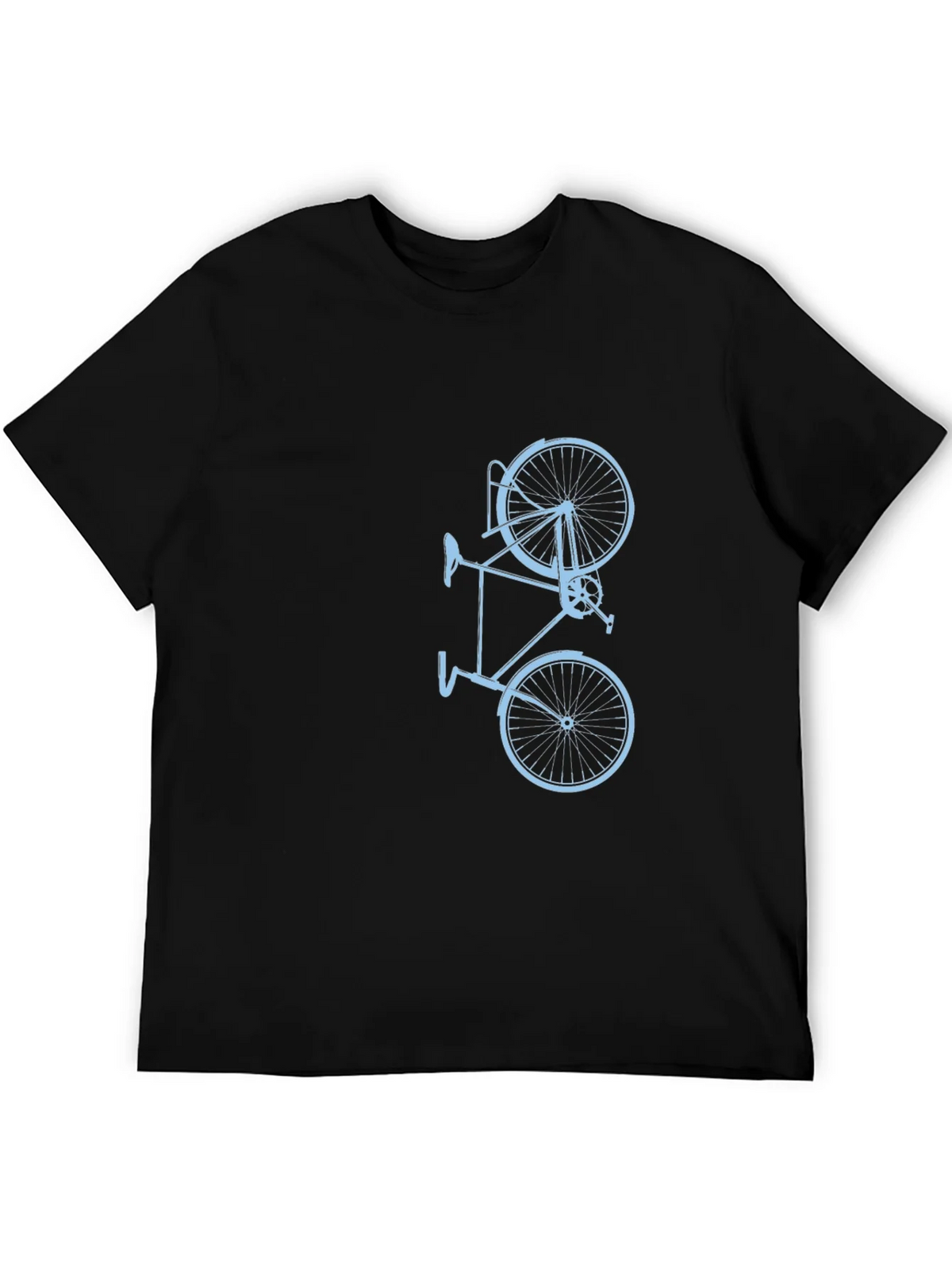 Mens Black Bike Graphic Tee