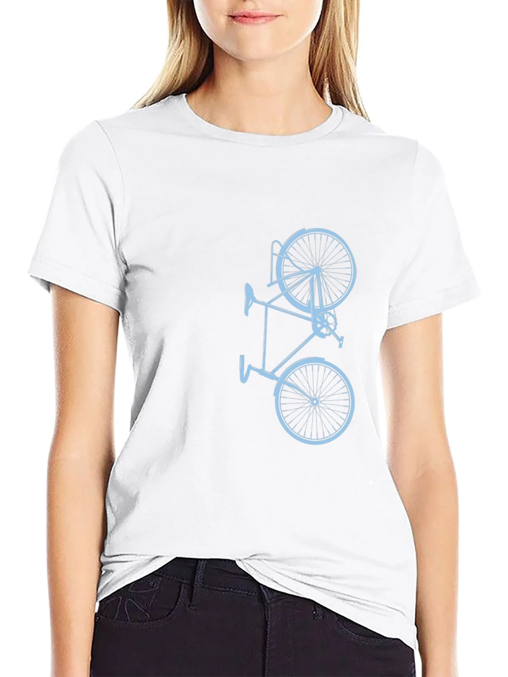 Mens Black Bike Graphic Tee