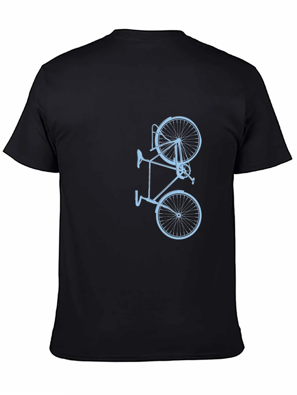 Mens Black Bike Graphic Tee