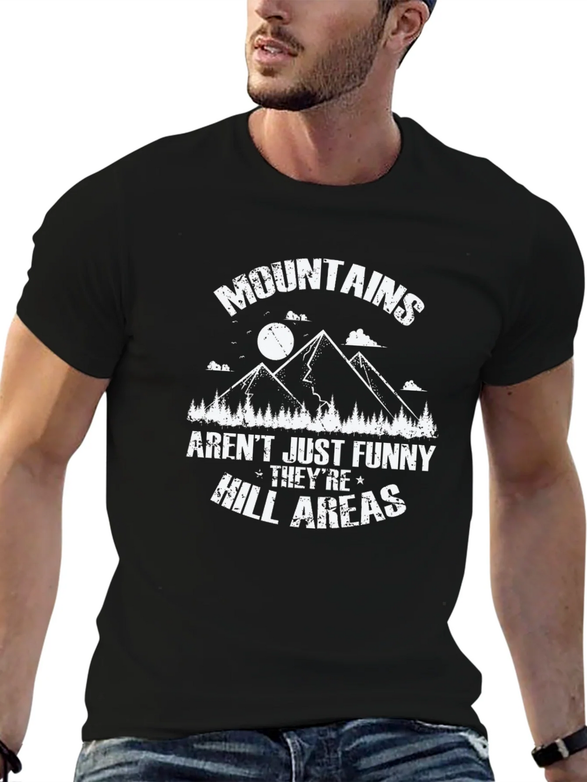 Funny Mountains T-Shirt - Hill Areas Pun