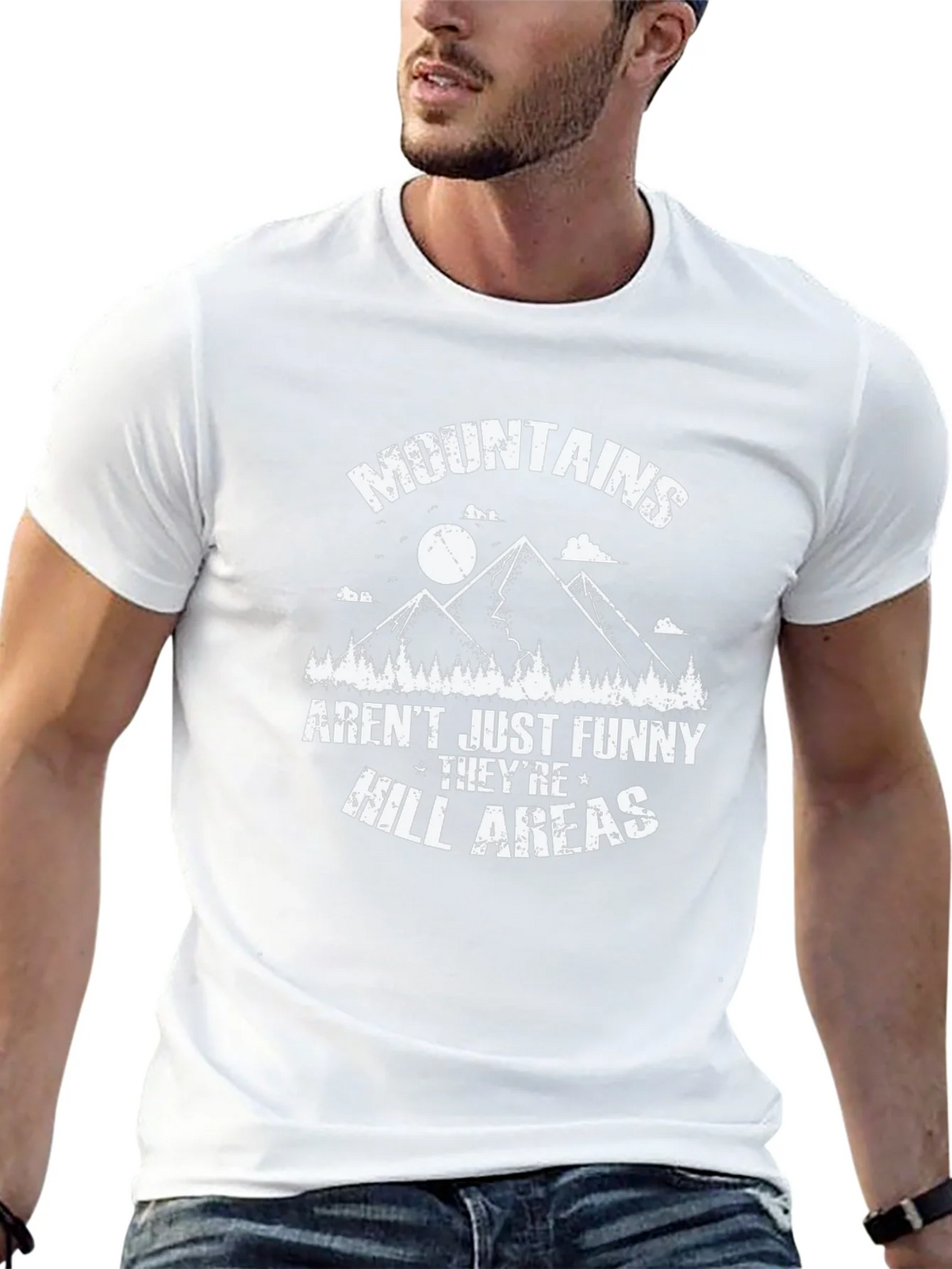 Funny Mountains T-Shirt - Hill Areas Pun