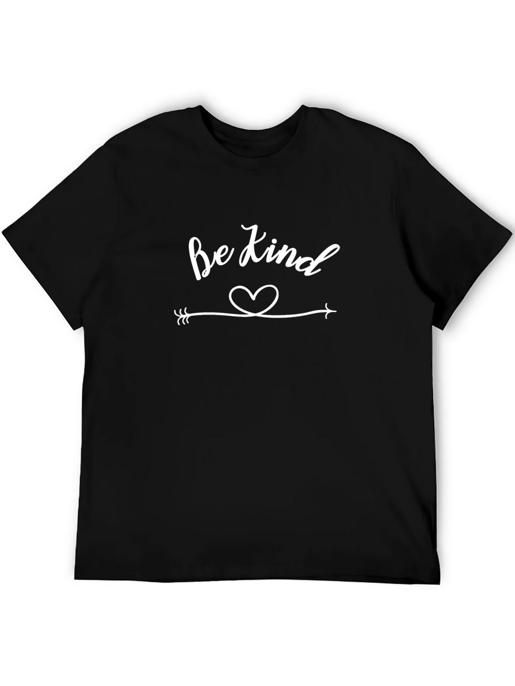 Be Kind Heart Arrow T-Shirt - Black Casual Tee