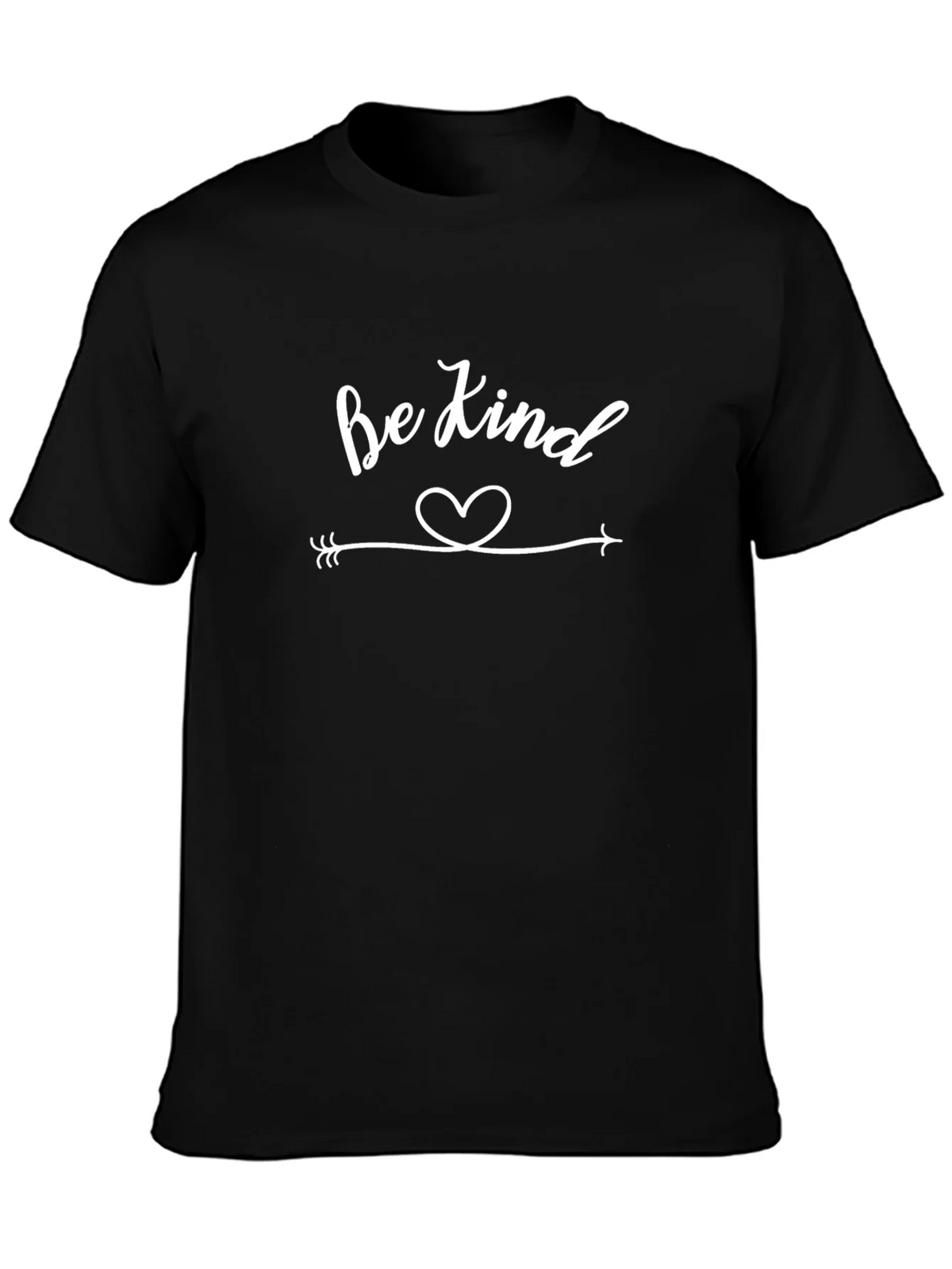Be Kind Heart Arrow T-Shirt - Black Casual Tee