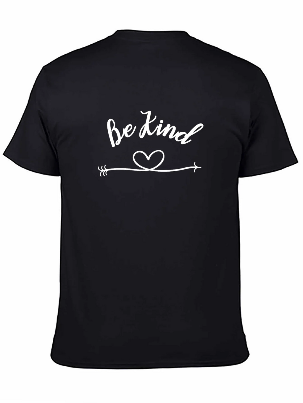 Be Kind Heart Arrow T-Shirt - Black Casual Tee