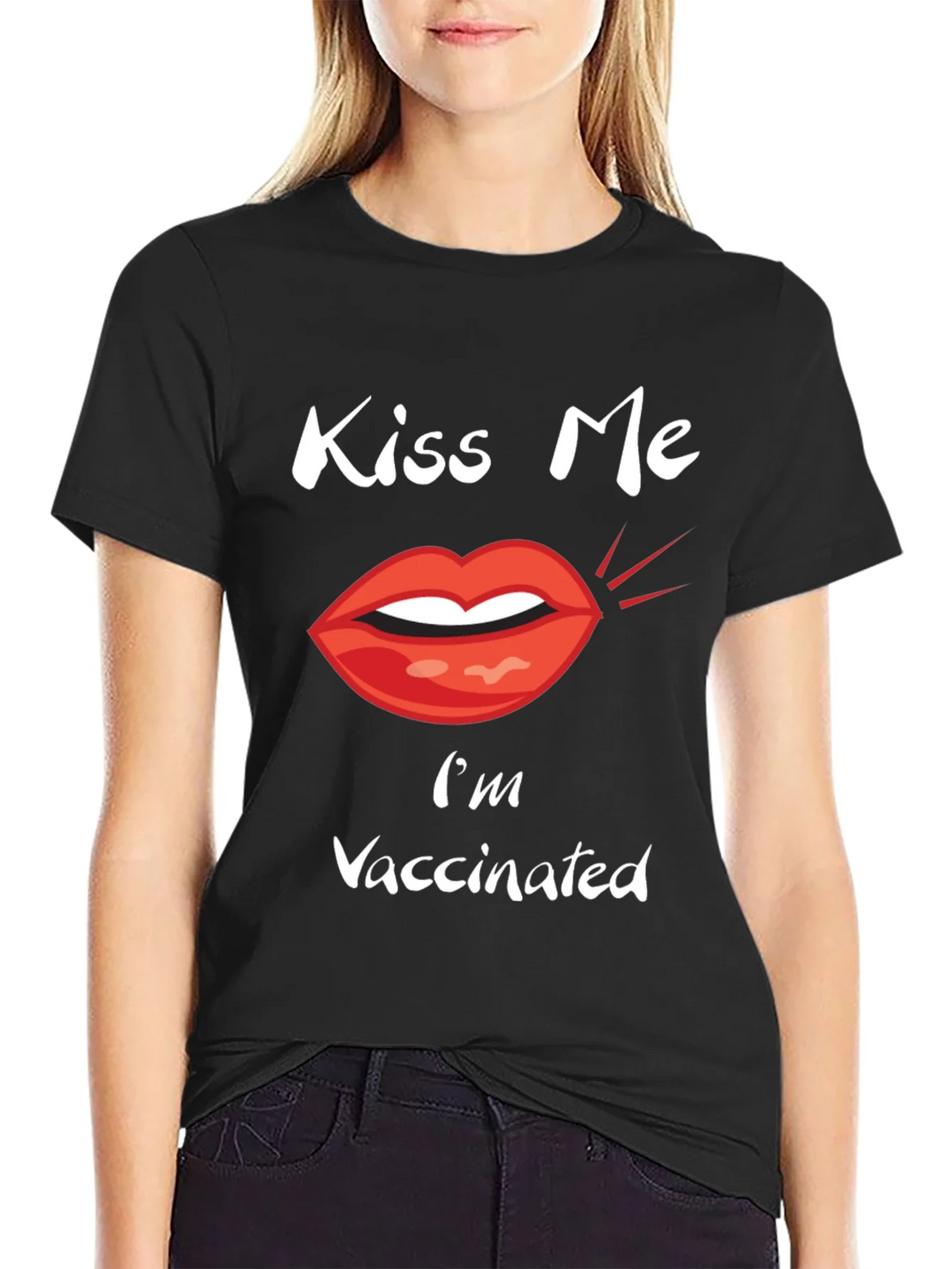 Kiss Me Im Vaccinated Tee