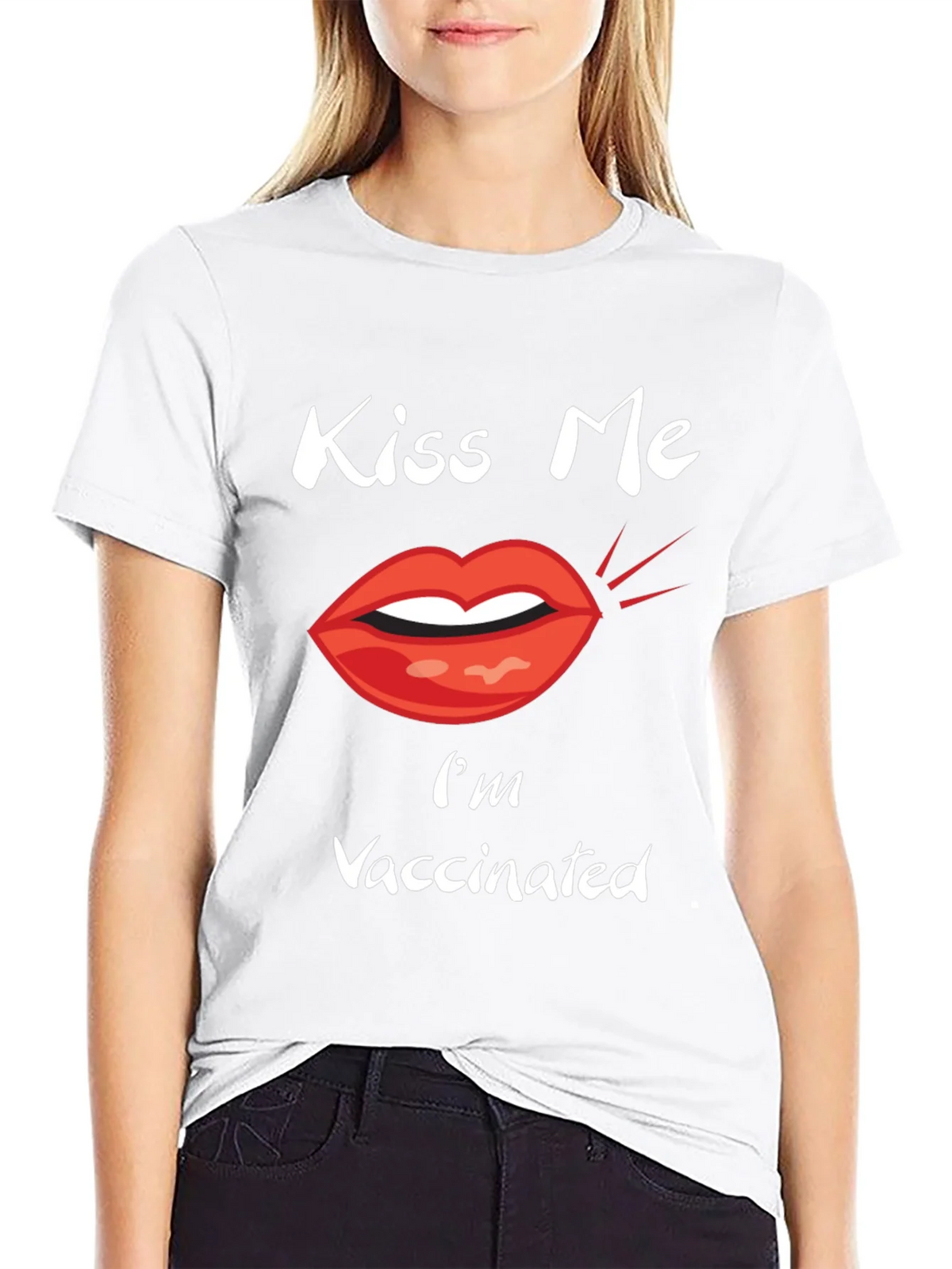 Kiss Me Im Vaccinated Tee