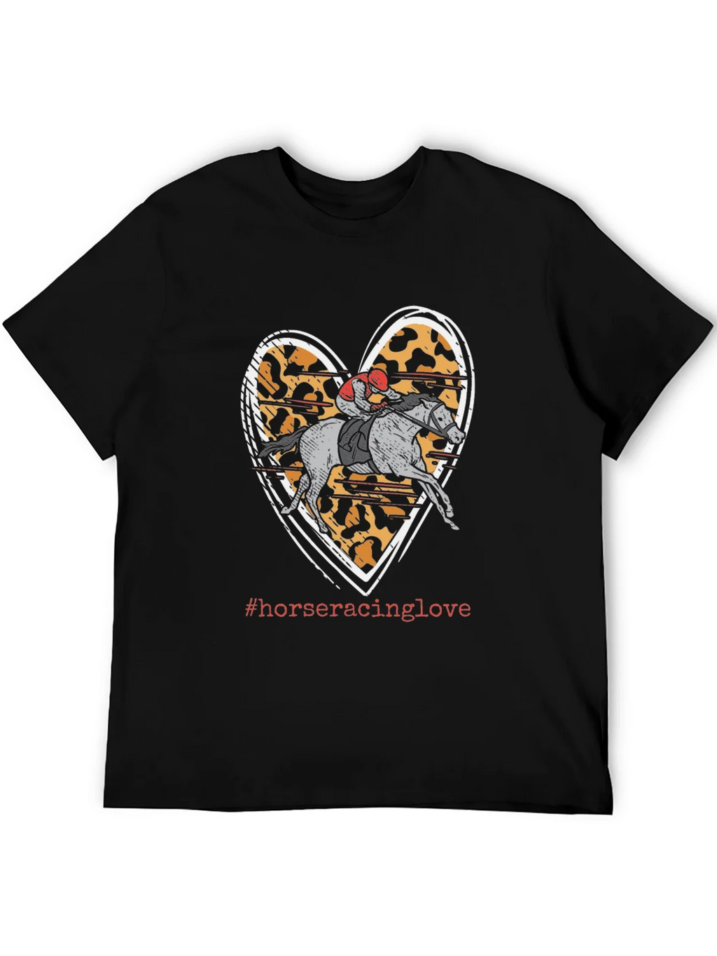 Horse Racing Love Heart T-Shirt