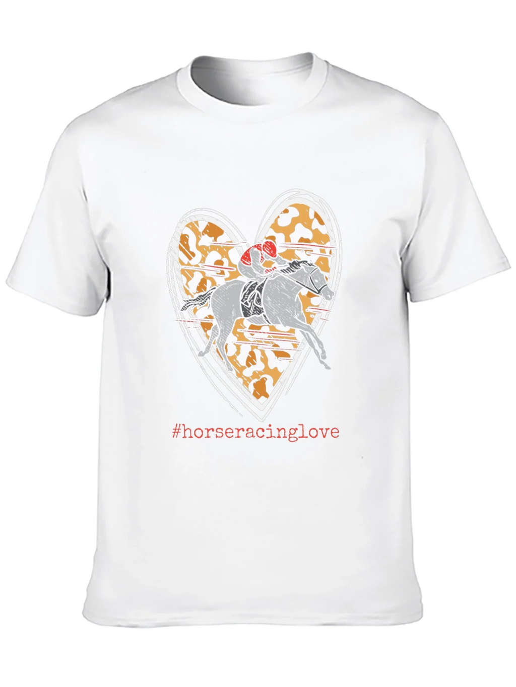 Horse Racing Love Heart T-Shirt