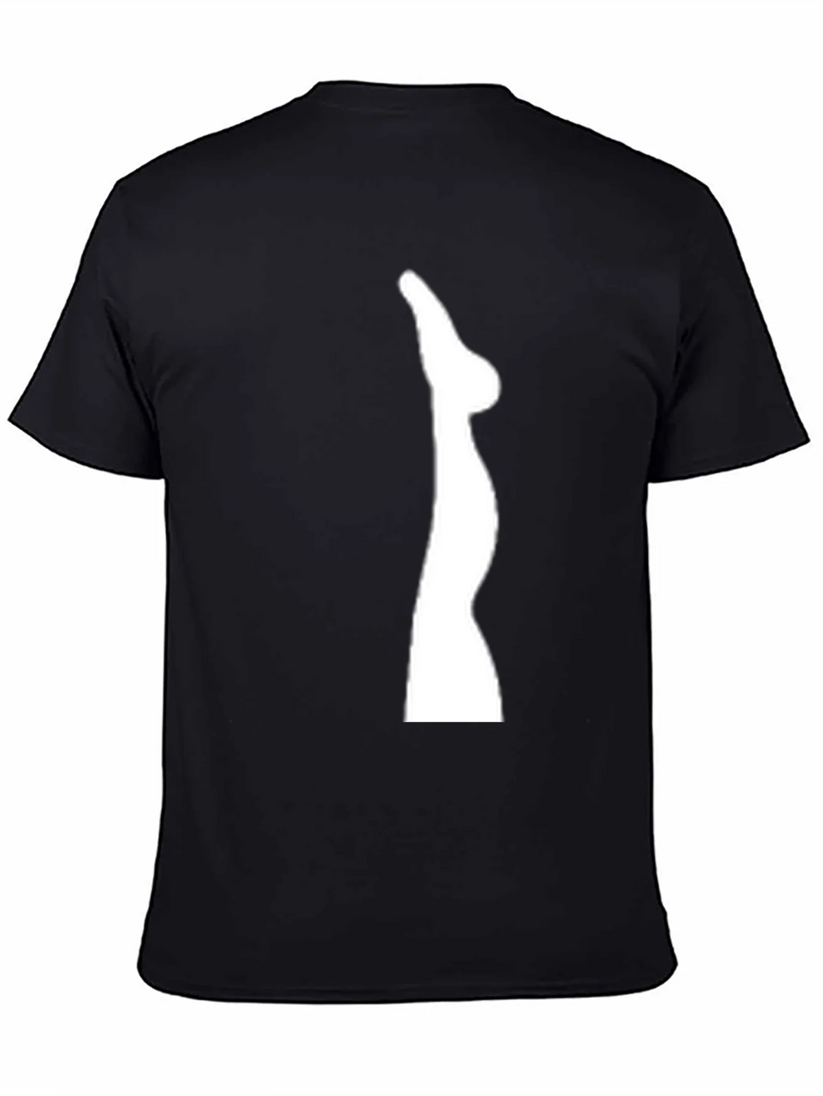Mens Black T-Shirt with Leg Graphic