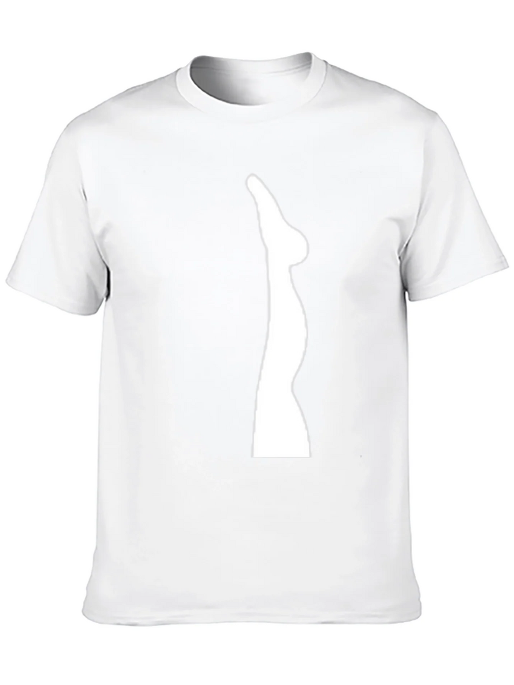 Mens Black T-Shirt with Leg Graphic