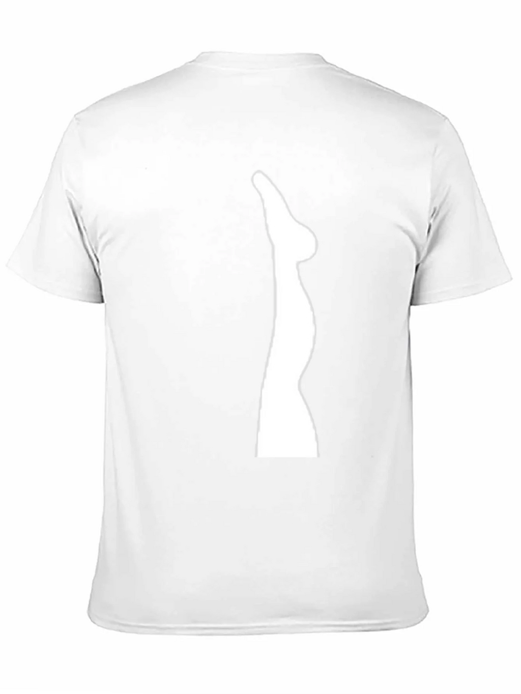 Mens Black T-Shirt with Leg Graphic