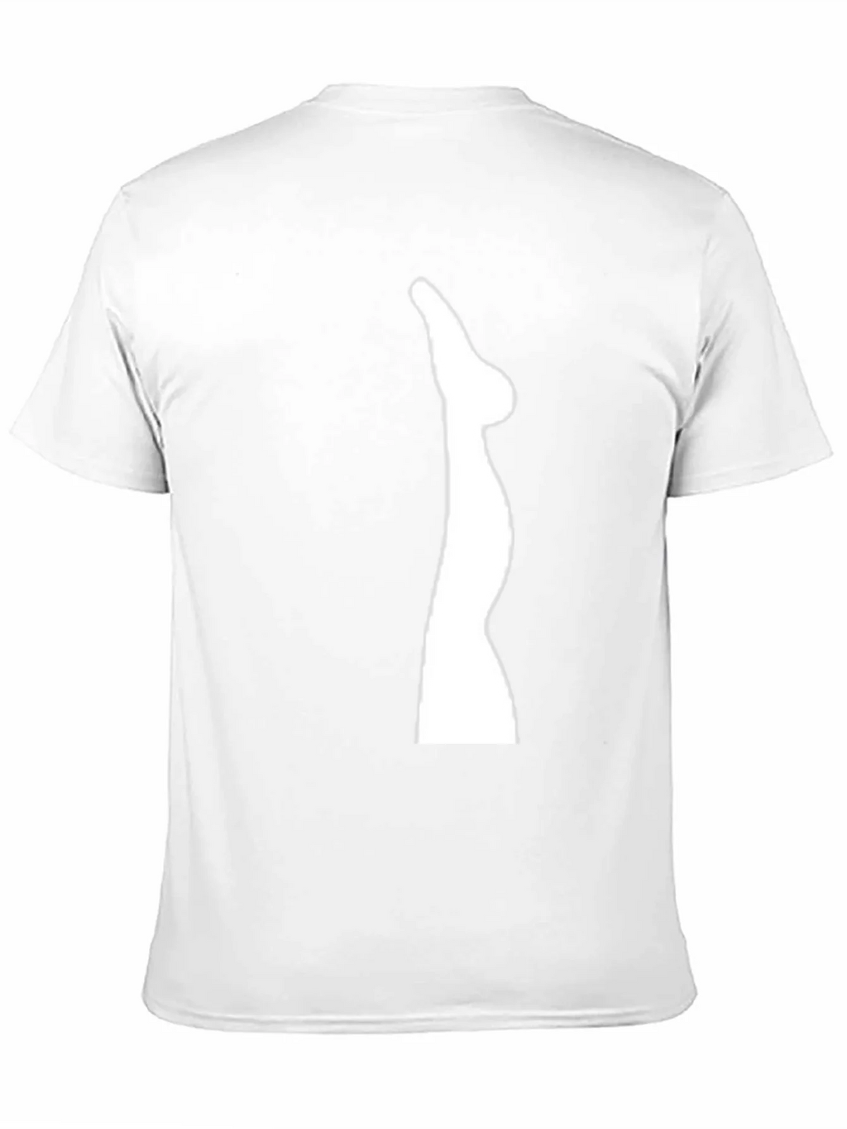Mens Black T-Shirt with Leg Graphic