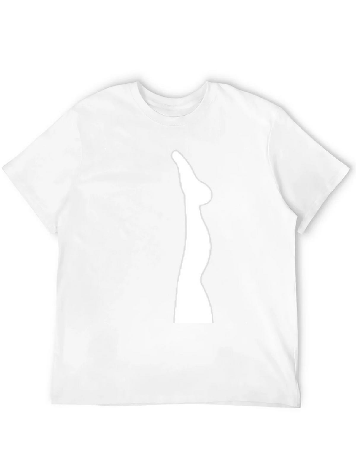 Mens Black T-Shirt with Leg Graphic