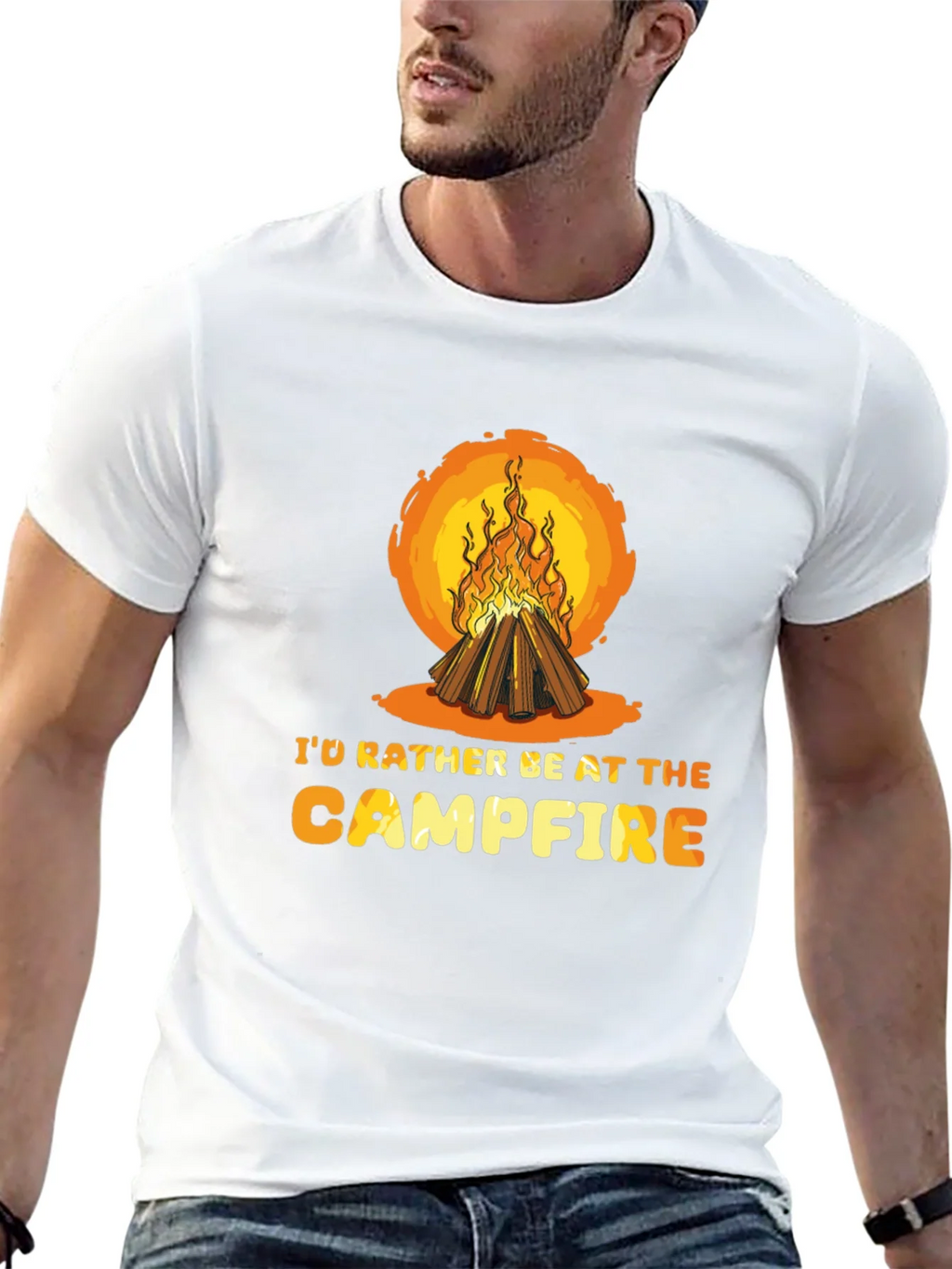 Campfire Graphic Tee - Nature Lovers T-Shirt