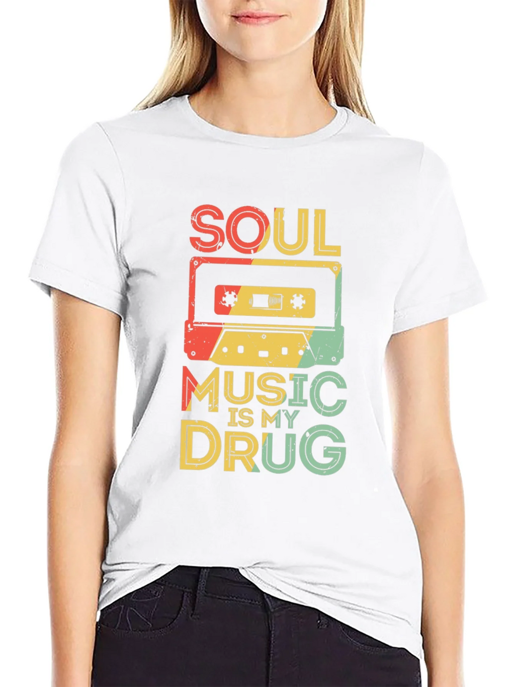 Soul Music Cassette Tape Graphic T-Shirt